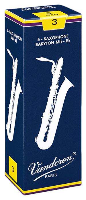 Vandoren TRADITIONAL - Baritone Sax Reeds - Box of 5