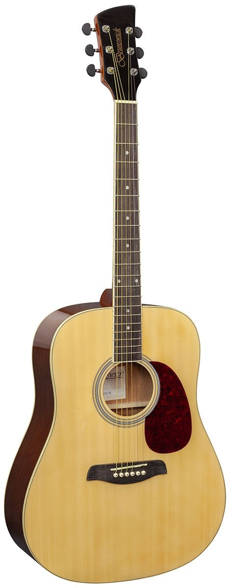 Brunswick BD200 Dreadnought Acoustic Guitar, Natural