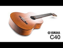 Yamaha C40M Classical Guitar 4/4 Size - Matte Finish