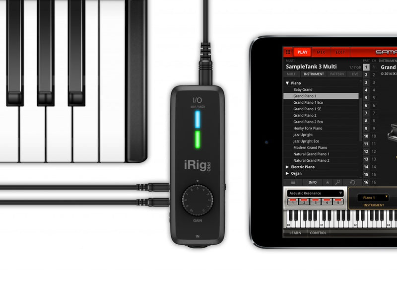 IK Multimedia iRig Pro I/O Audio and MIDI Interface