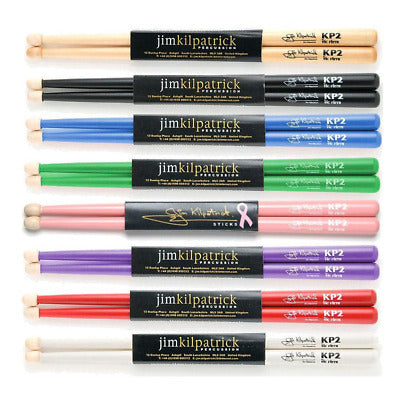 Jim Kilpatrick Signature KP2 Snare Drum Sticks (Various Colours)