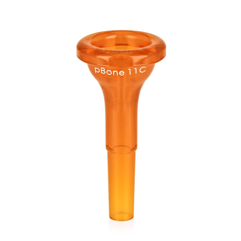 pBone Plastic Mouthpiece 11C (Small Bore) (Orange)