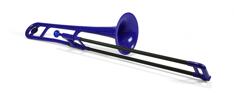 pBone Plastic Tenor Trombone - Blue