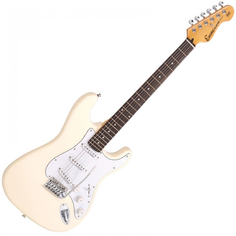 Encore E6 Electric Guitar, Vintage White