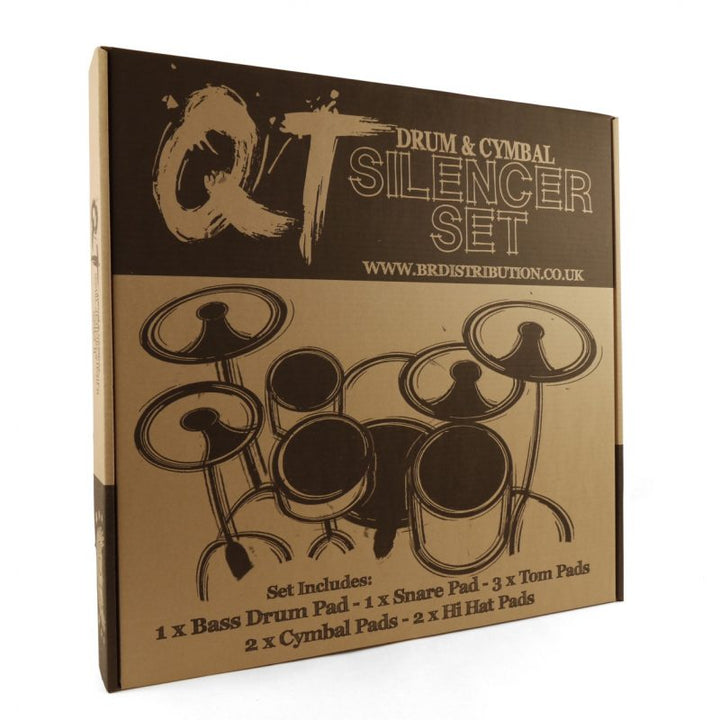QT Silencer Pad Set 20″ or 22" Fusion - Full Set Of Drum & Cymbal Pads