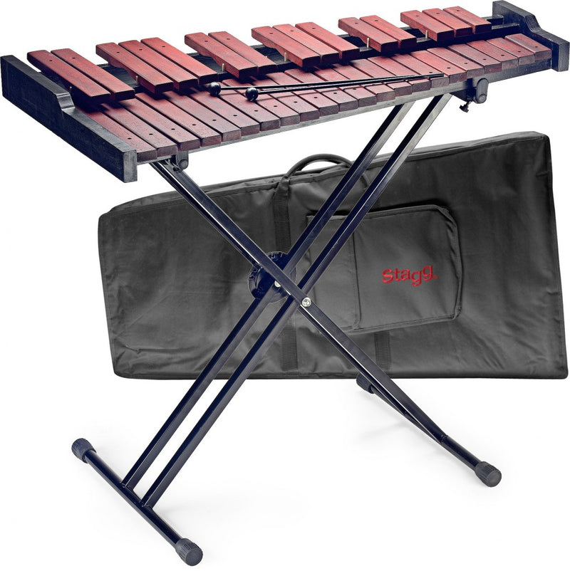 Stagg 37-Key Desktop Xylophone Set with Stand & Bag