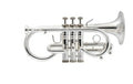 Stomvi Titán Eb Soprano Cornet – Model #5837 Silver Gold Bell - Silver Plate