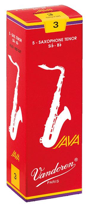 Vandoren JAVA RED - Tenor Sax Reeds - Box of 5