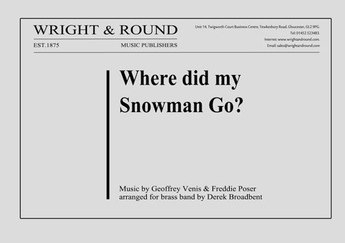 Where Did My Snowman Go? - Parts & Score